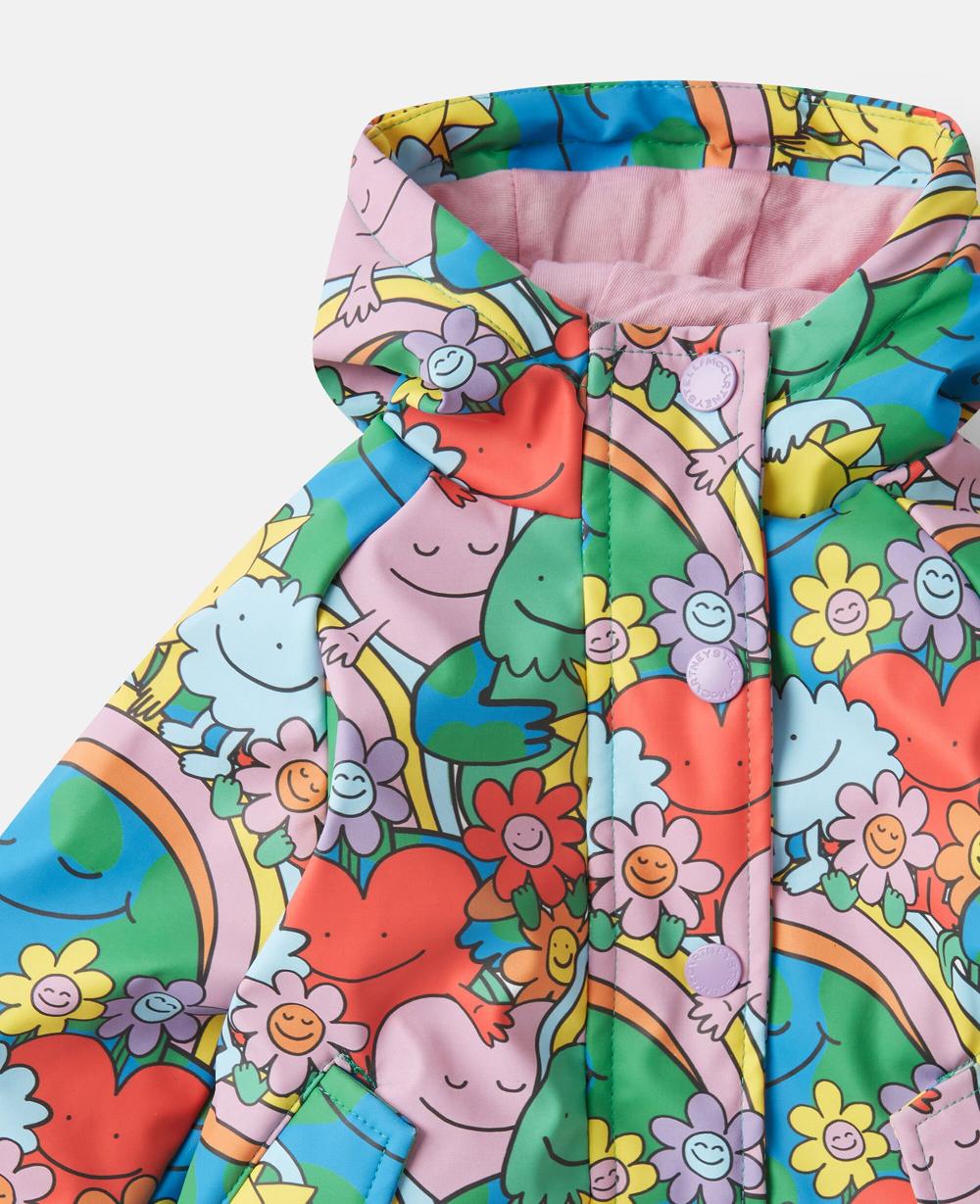 Stella Earth Friends Print Raincoat