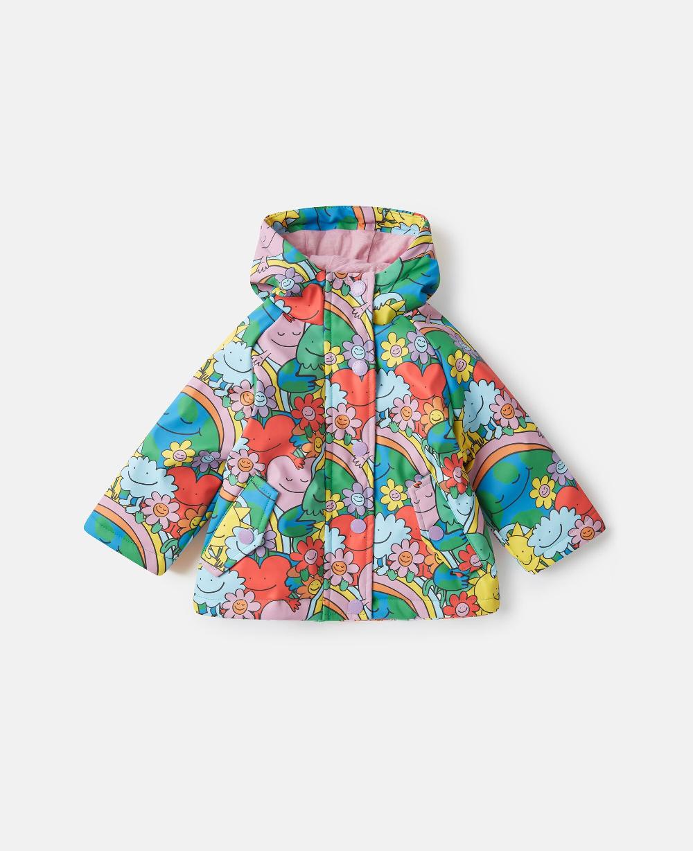 stella Earth Friends Print Raincoat