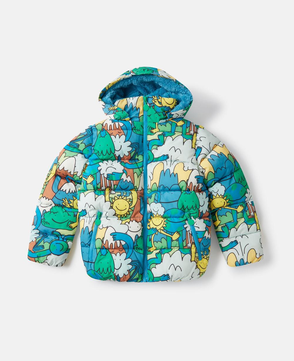 stella Earth Friends Print Raincoat