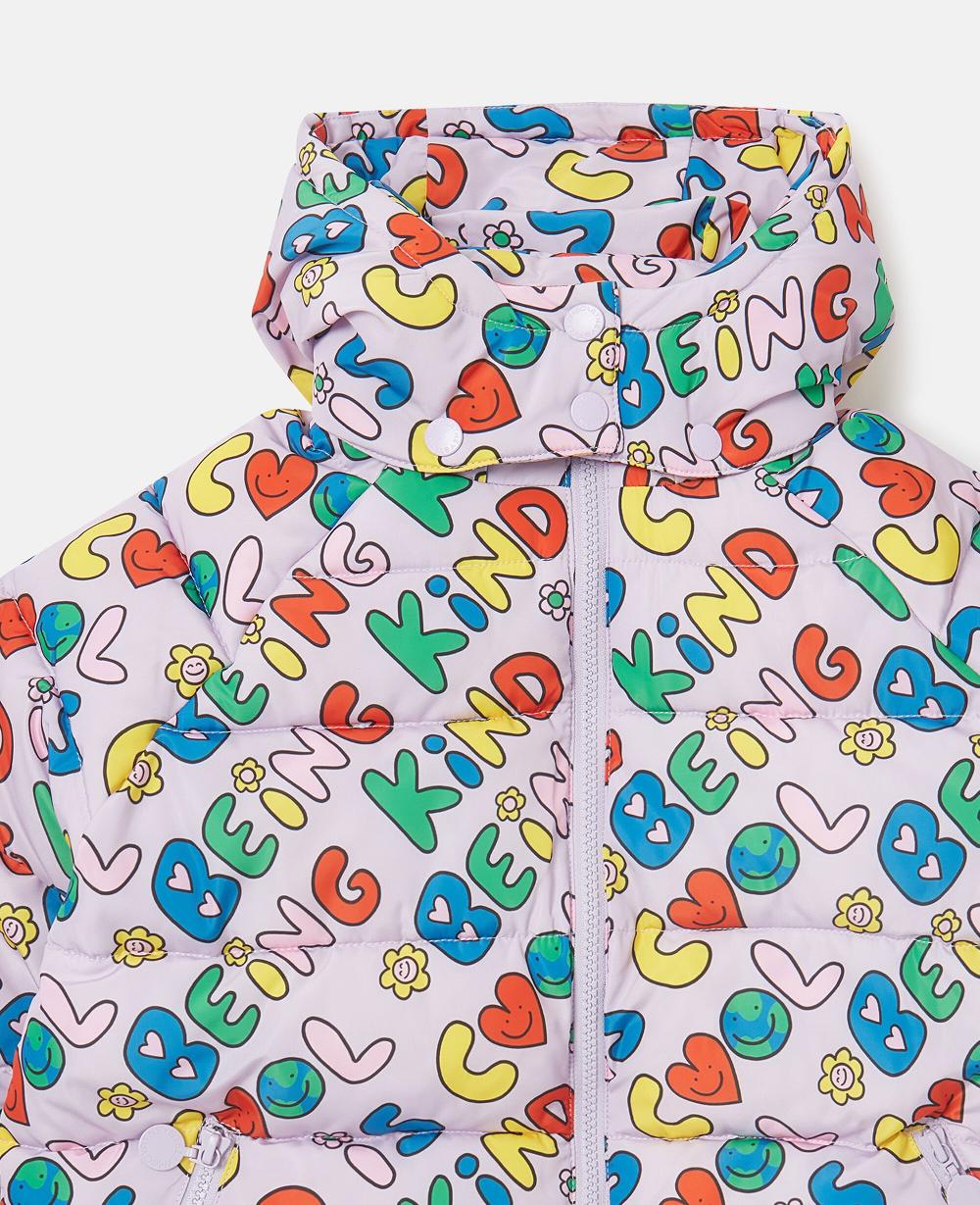 Stella Earth Friends Text Print Raincoat
