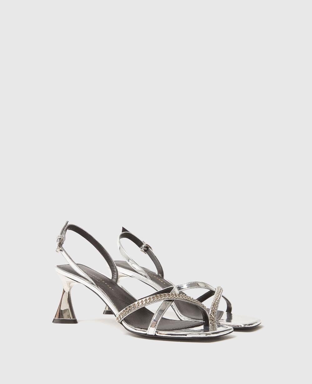 Stella Elsa Metallic Heeled Sandals