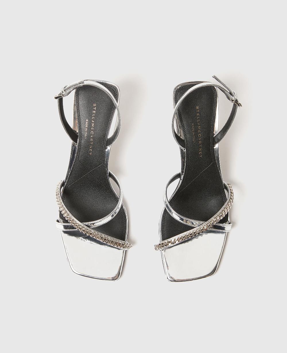 Stella Elsa Metallic Heeled Sandals