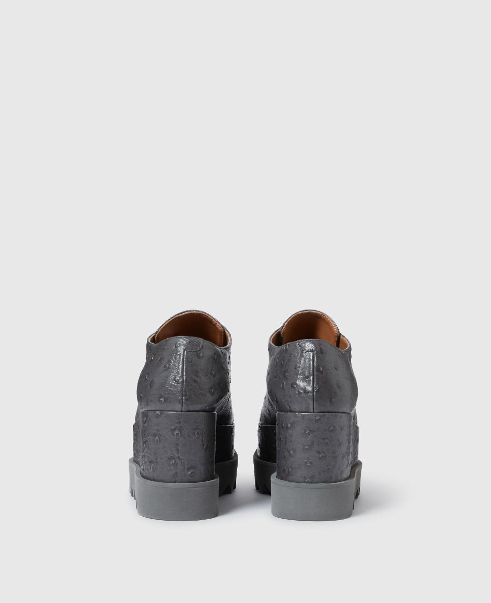 Stella Elyse Ostrich Platform Shoes