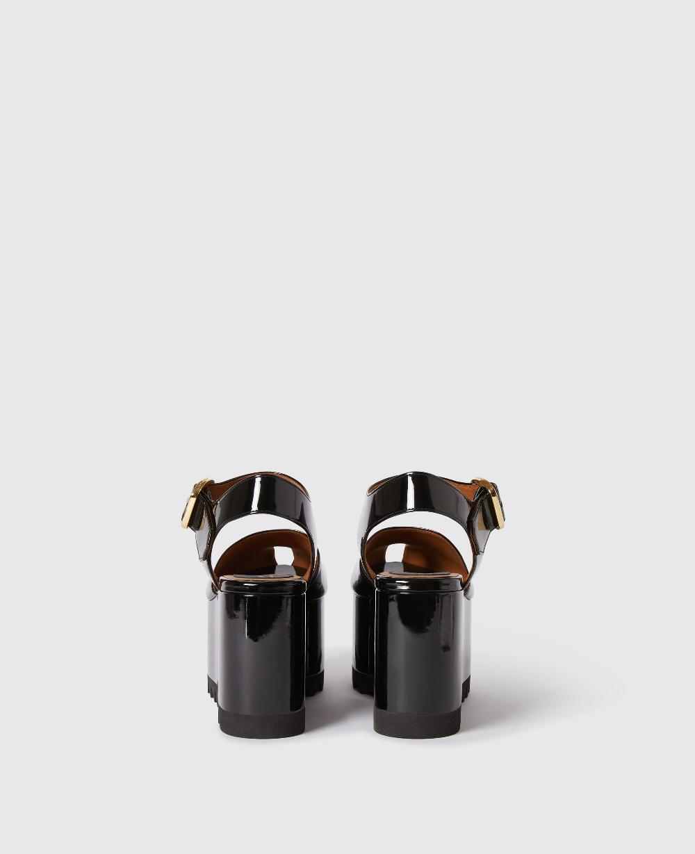 Stella Elyse Patent Platform Sandals