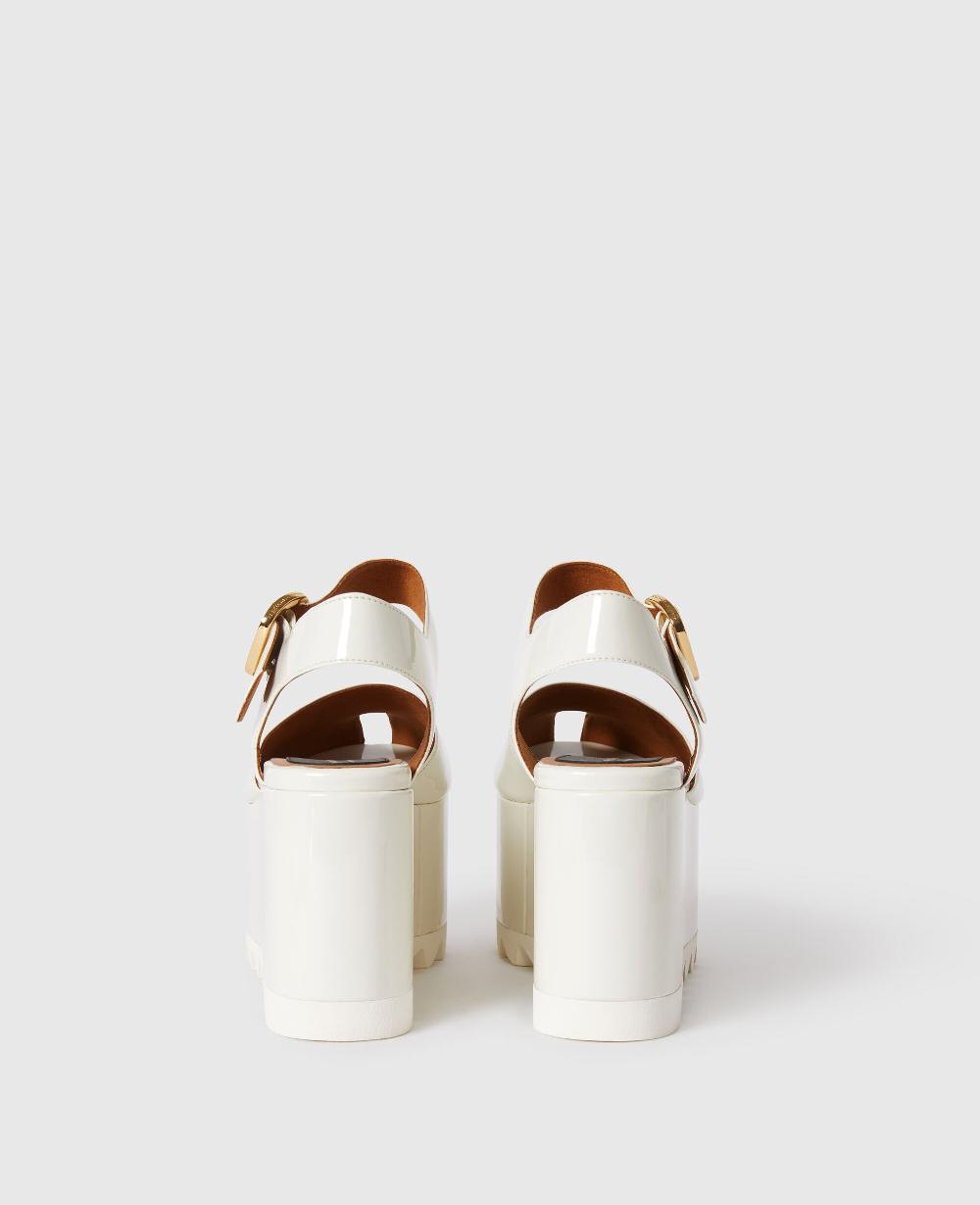 Stella Elyse Patent Platform Sandals