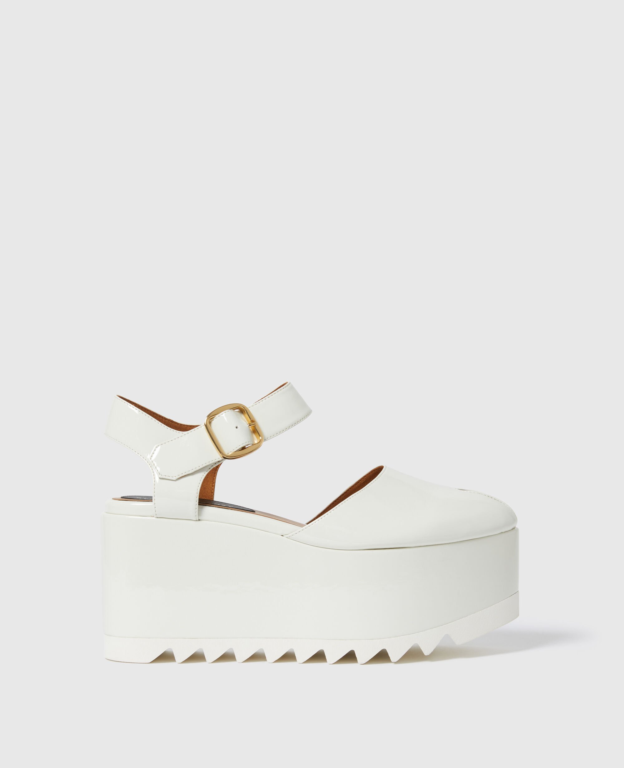 stella Elyse Patent Platform Sandals
