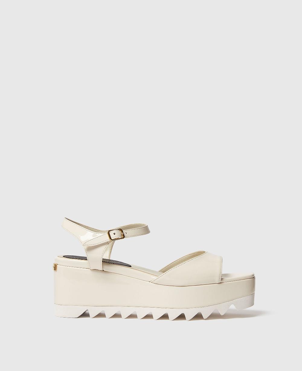 stella Elyse Patent Platform Sandals