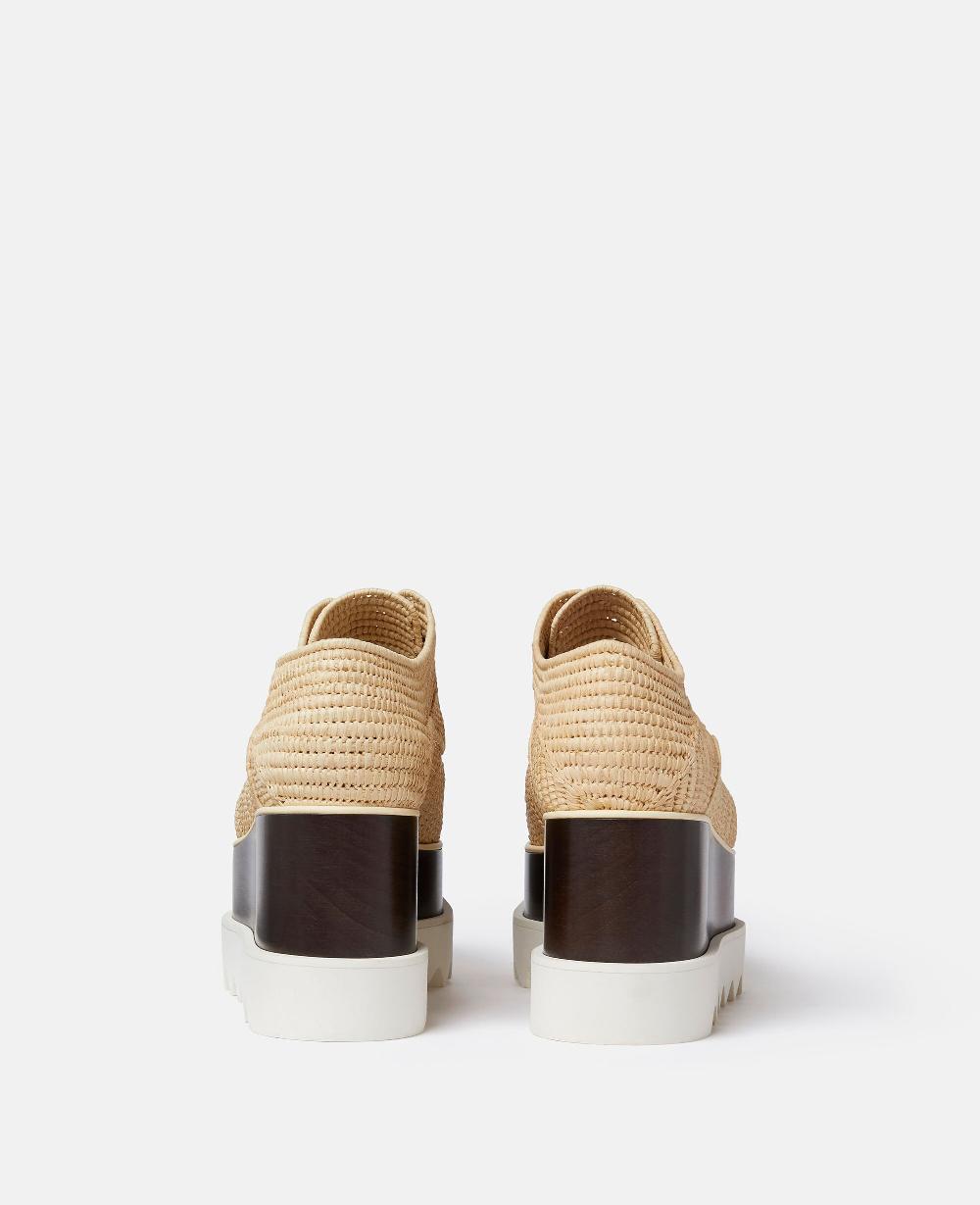 Stella Elyse Raffia Platform Shoes