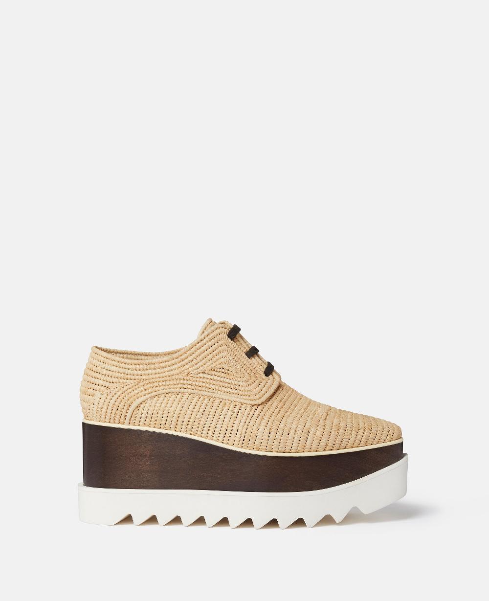 stella Elyse Raffia Platform Shoes
