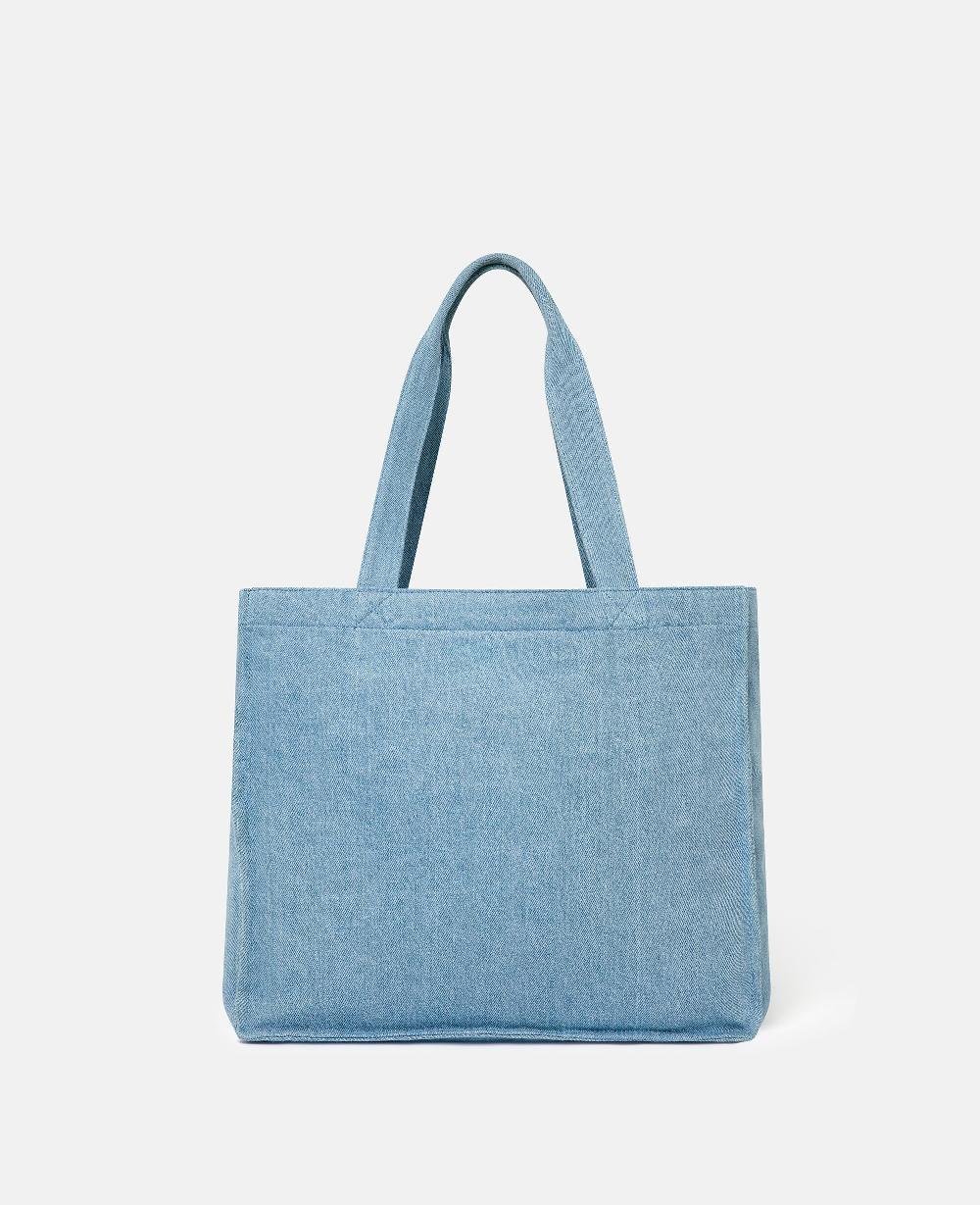 Stella Embroidered Denim Tote Bag