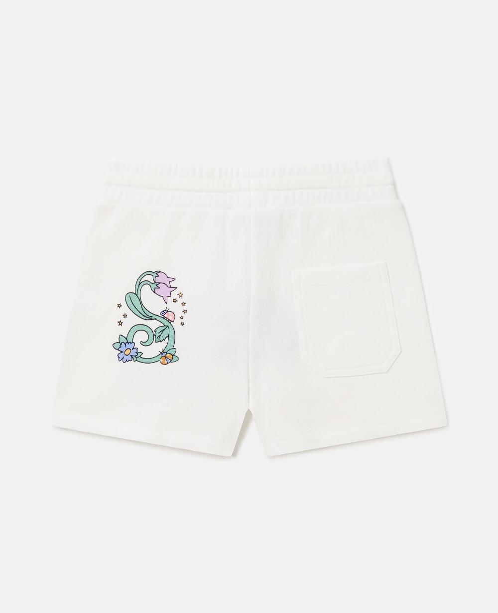 Stella Embroidered Jersey Shorts