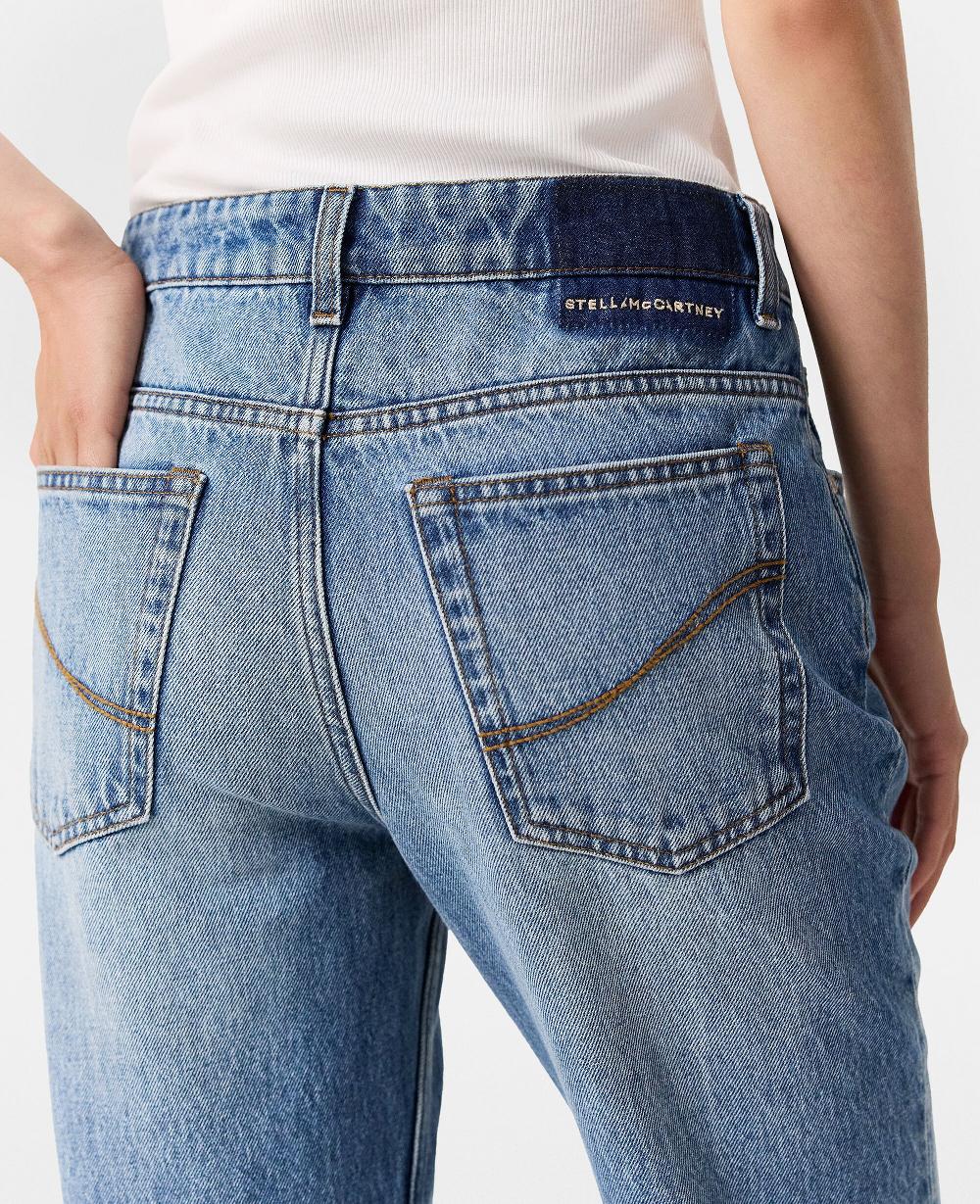 Stella Faded Straight-Leg Mid-Rise Denim Jeans