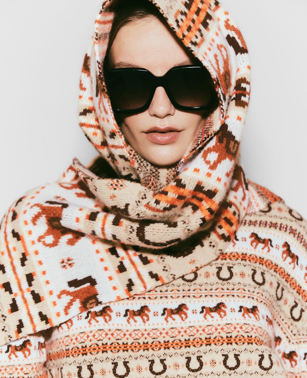 Stella Fair Isle Wool Scarf