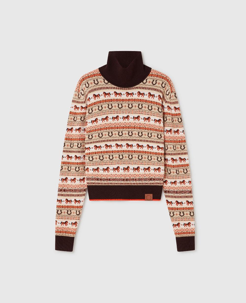 stella Fair Isle Wool Turtleneck