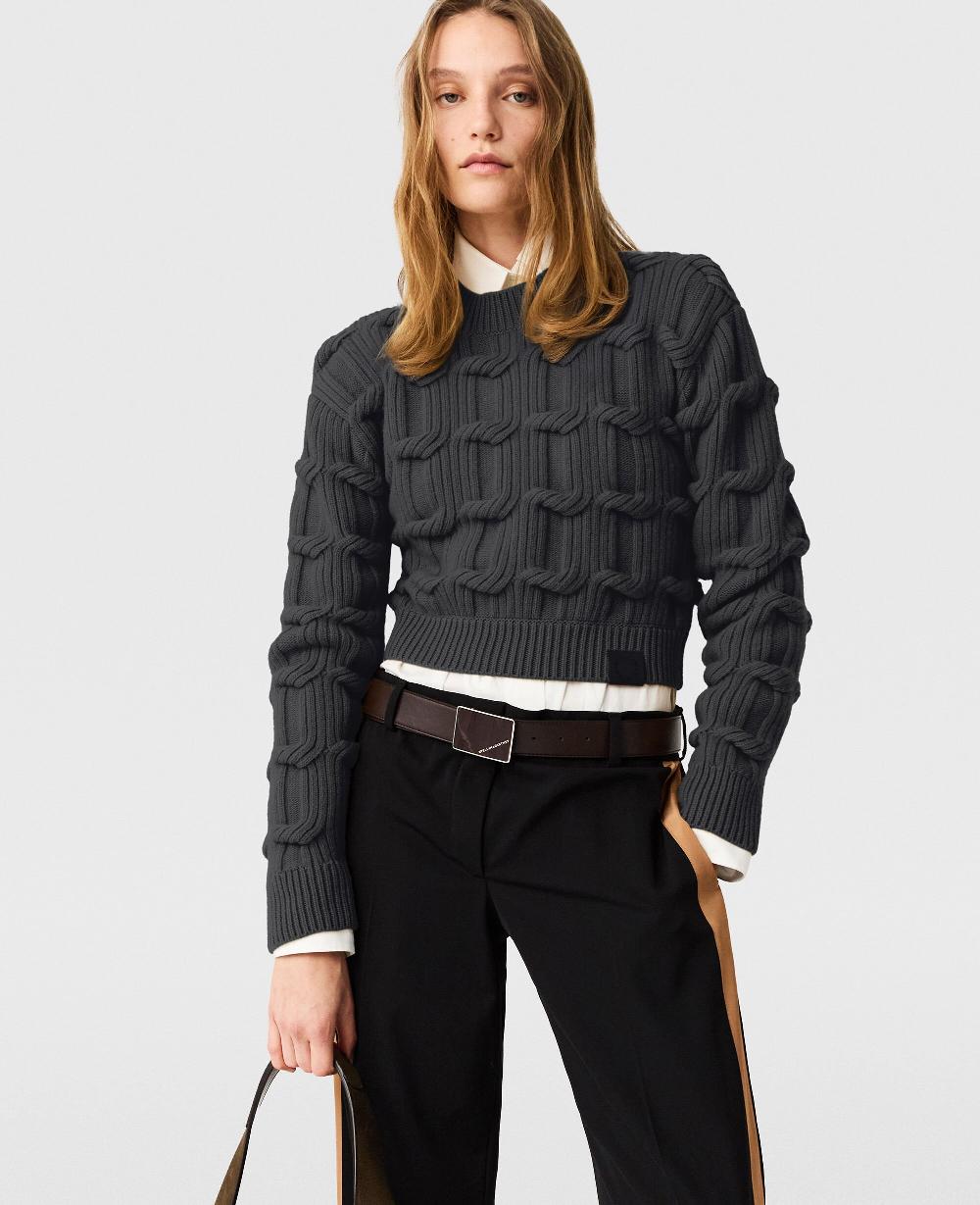 Stella Falabella Cable-Knit Crewneck Jumper