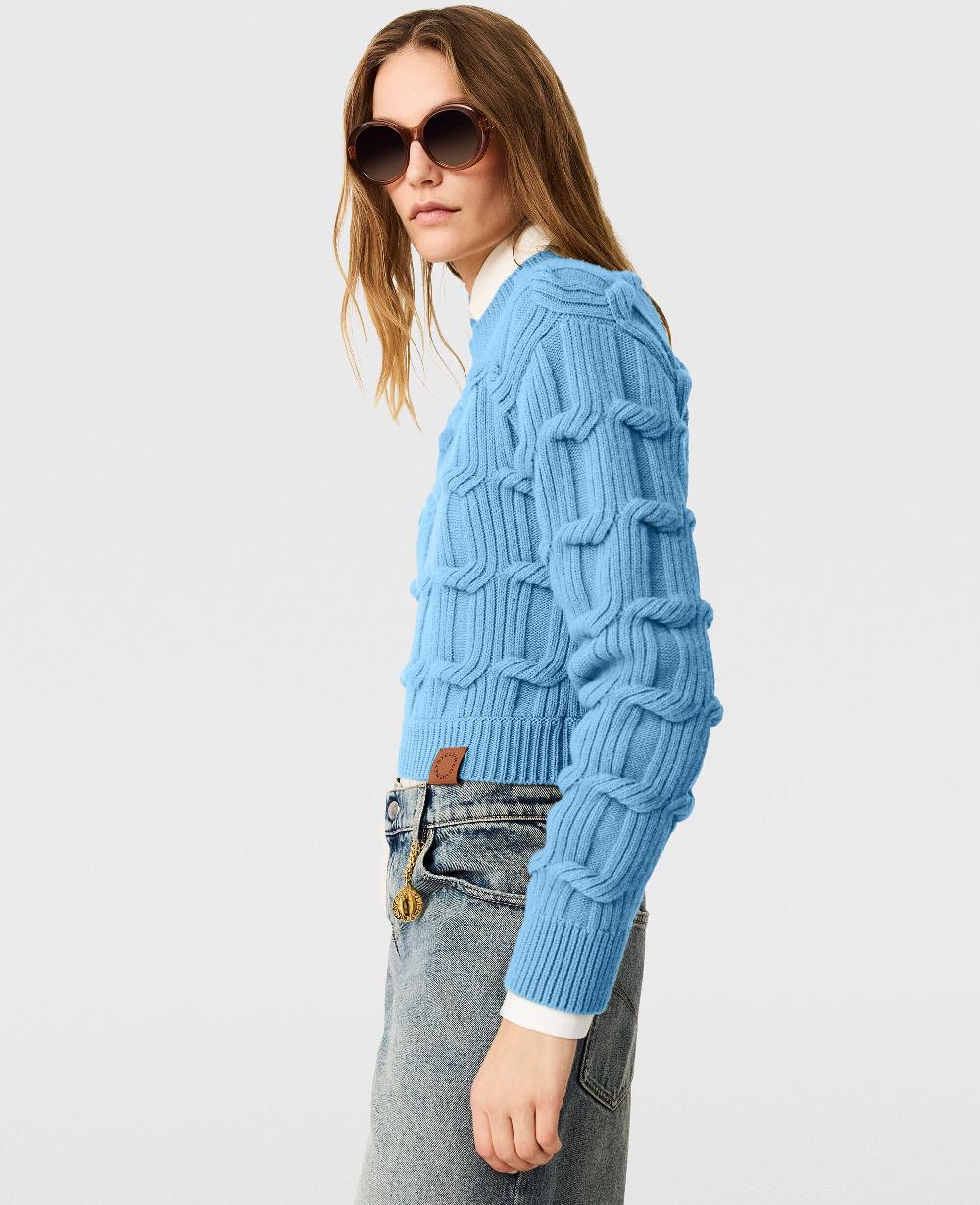 Stella Falabella Cable-Knit Crewneck Jumper