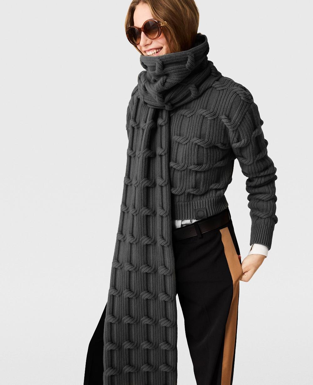 Stella Falabella Cable-Knit Scarf