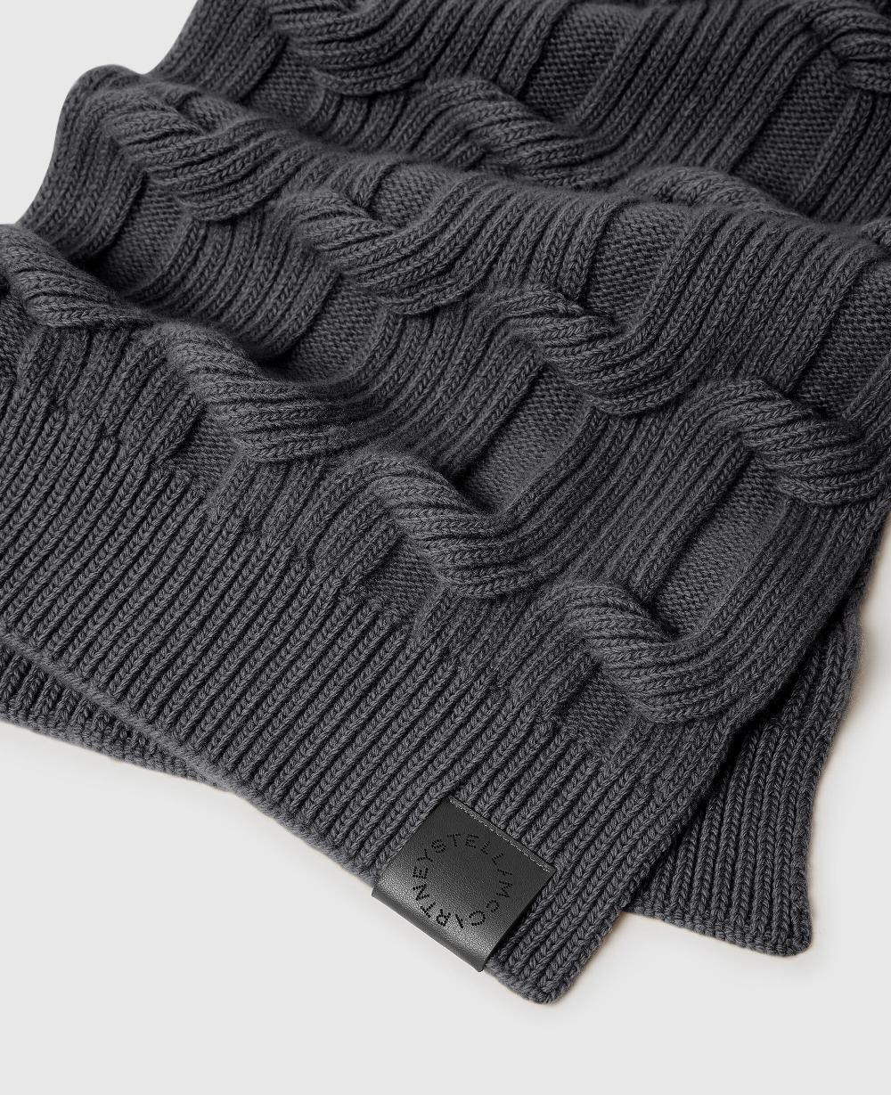 Stella Falabella Cable-Knit Scarf