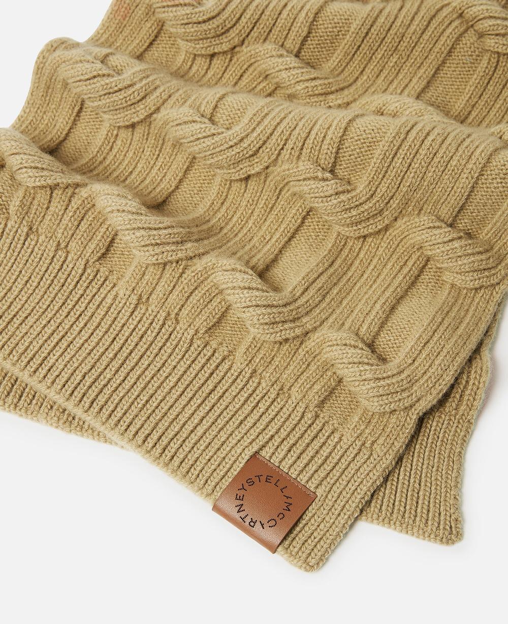 Stella Falabella Cable-Knit Scarf