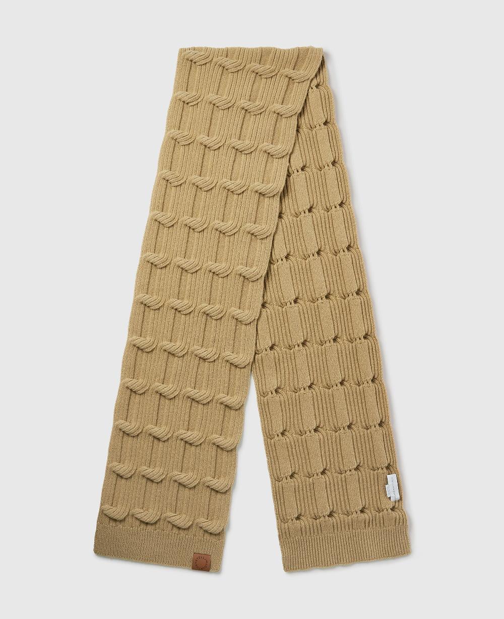 stella Falabella Cable-Knit Scarf