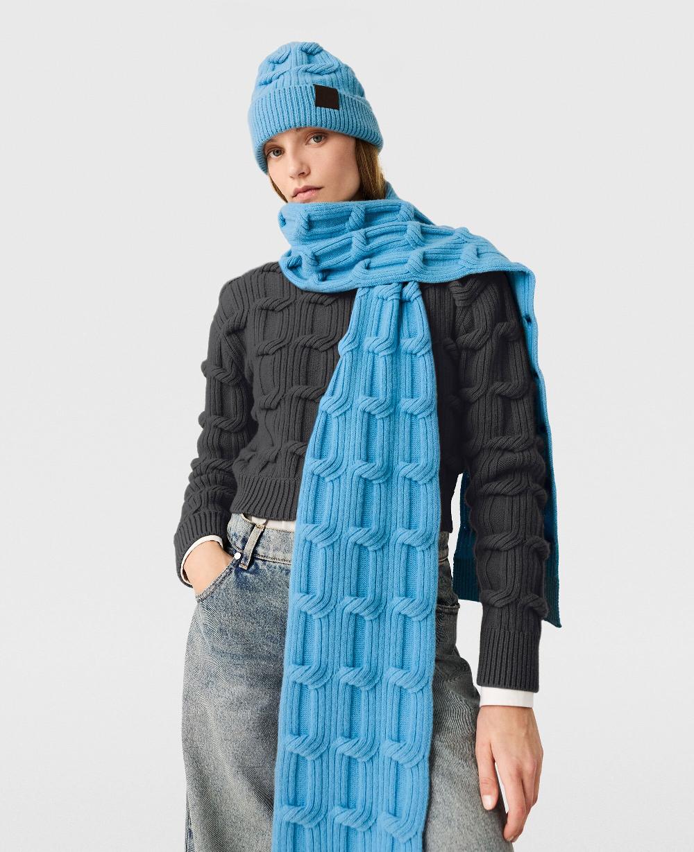 Stella Falabella Cable-Knit Scarf