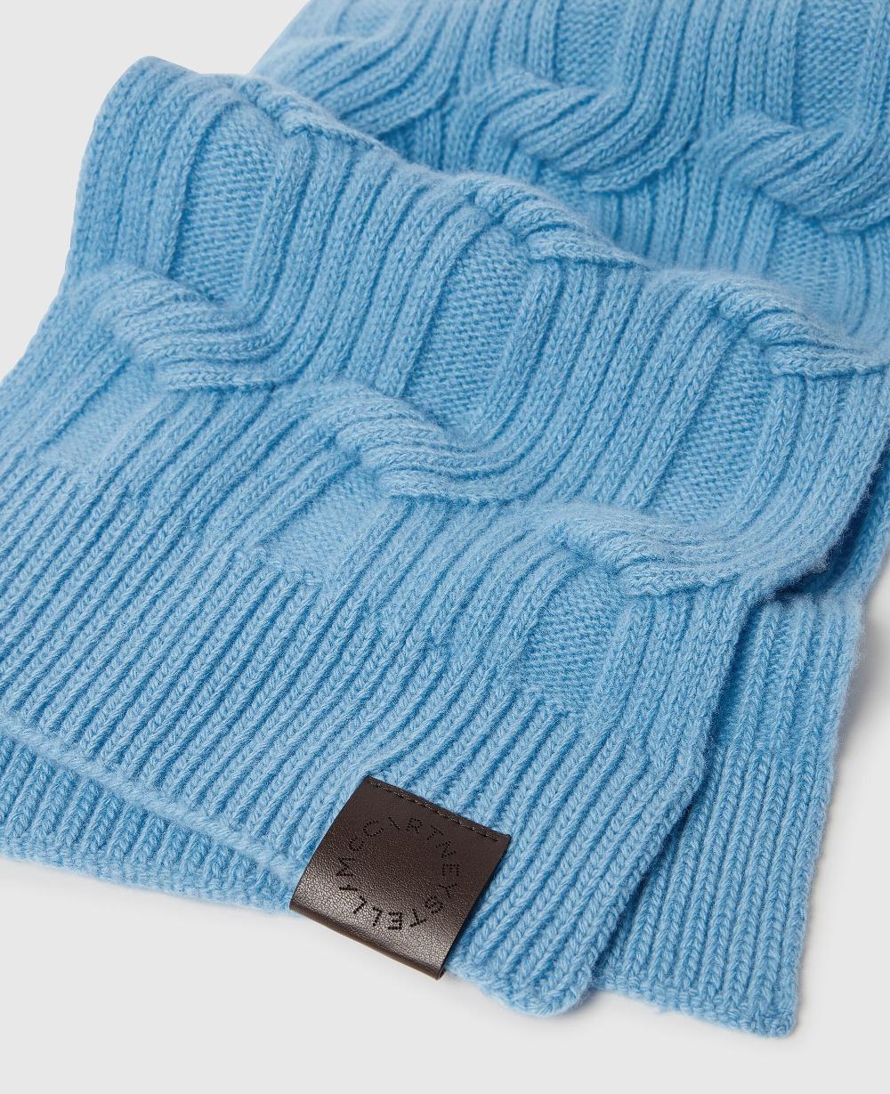 Stella Falabella Cable-Knit Scarf