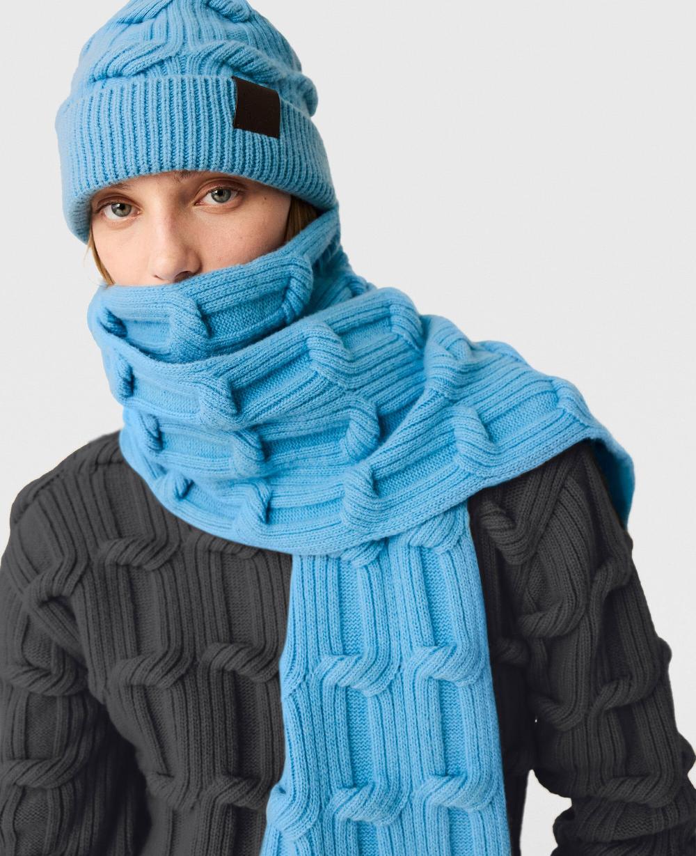 Stella Falabella Cable-Knit Scarf