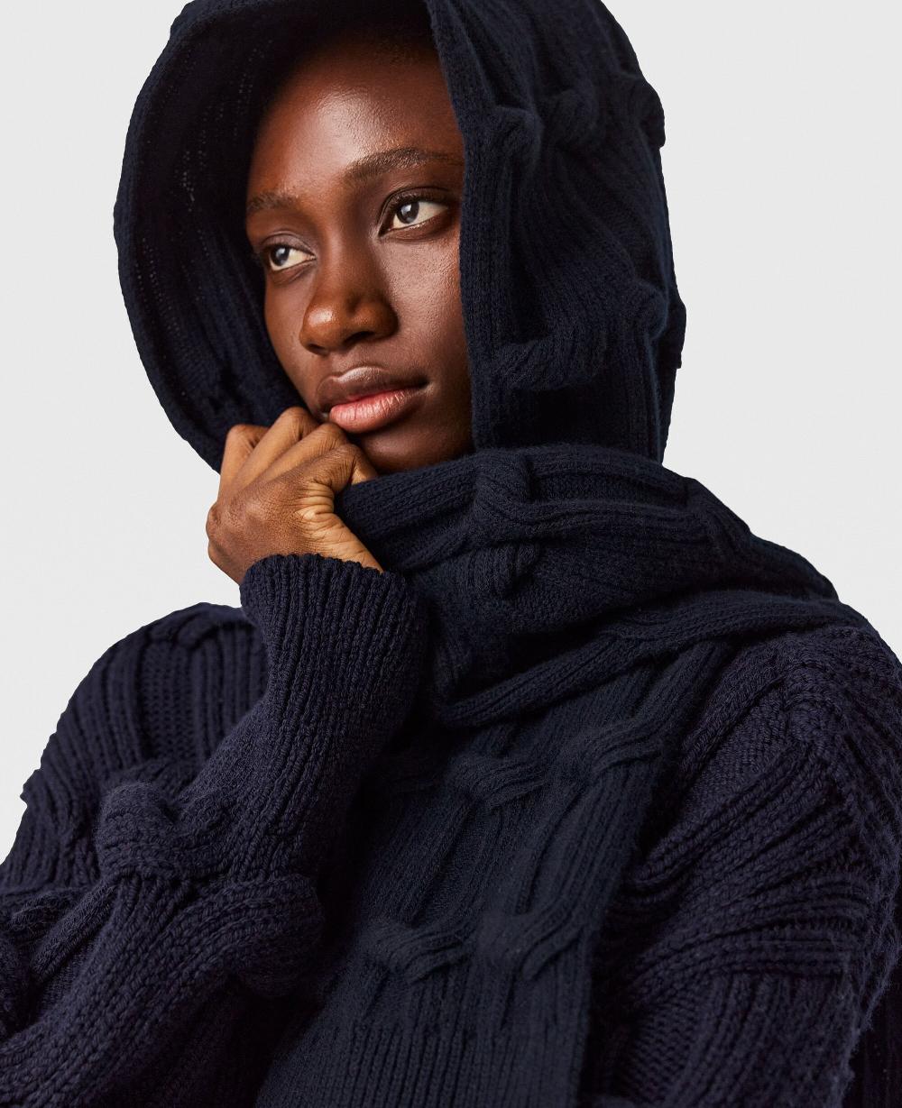 Stella Falabella Cable-Knit Scarf