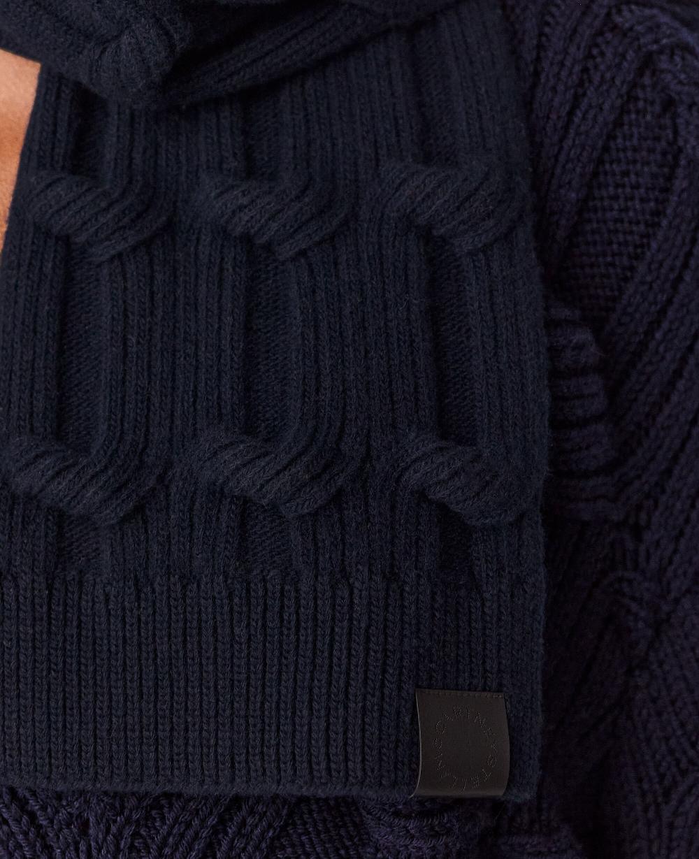 Stella Falabella Cable-Knit Scarf