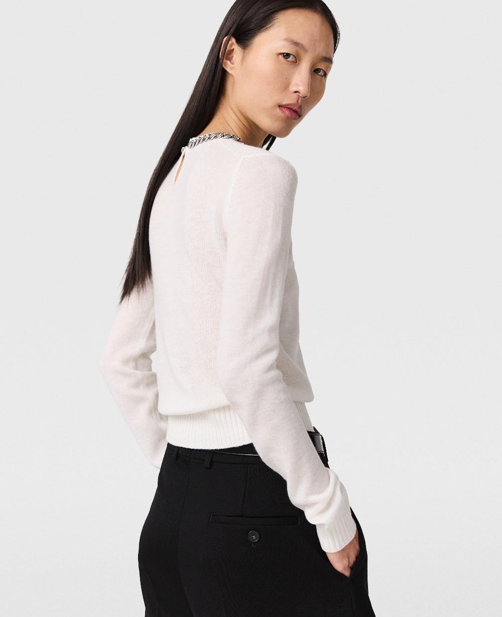 Stella Falabella Chain Fine-Knit Sweater