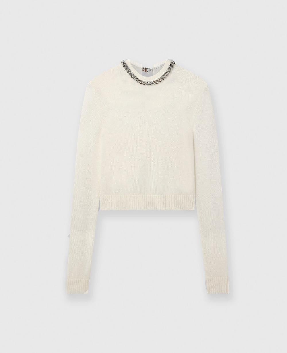 stella Falabella Chain Fine-Knit Sweater