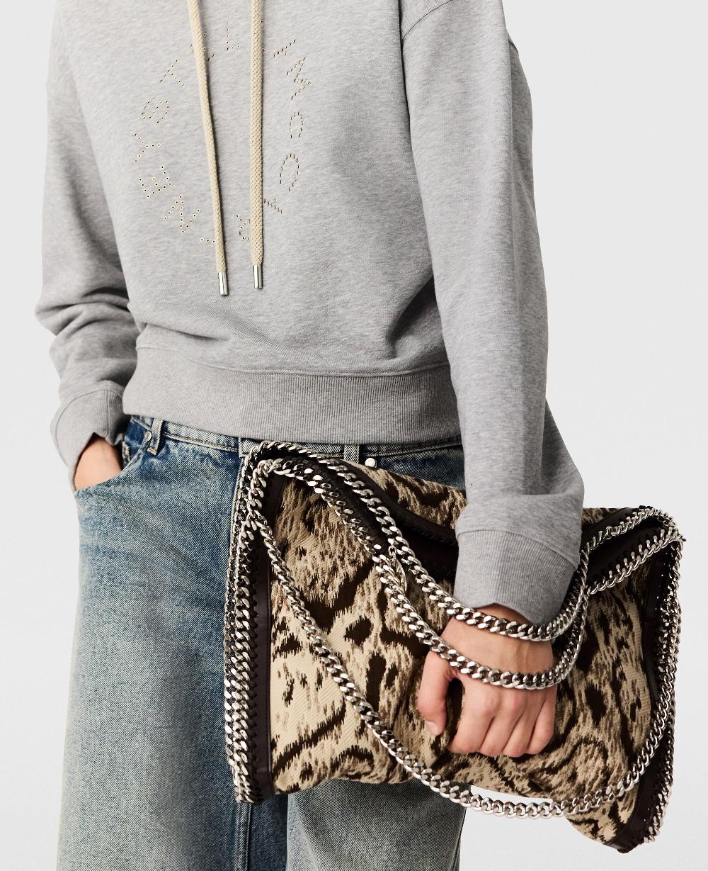 Stella Falabella Cloud Leopard Fold-Over Tote Bag