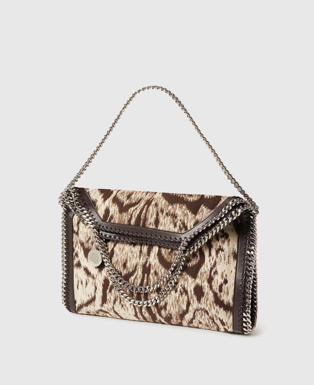 Stella Falabella Cloud Leopard Fold-Over Tote Bag