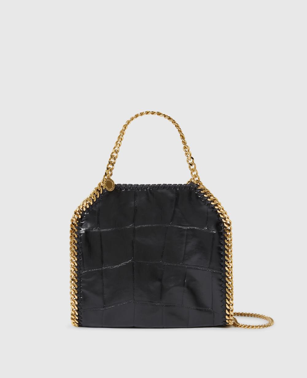 stella Falabella Crocodile-Embossed Mini Tote