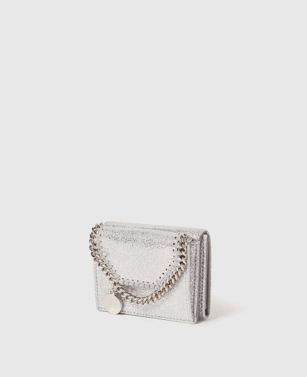 Stella Falabella Metallic Tri-Fold Wallet