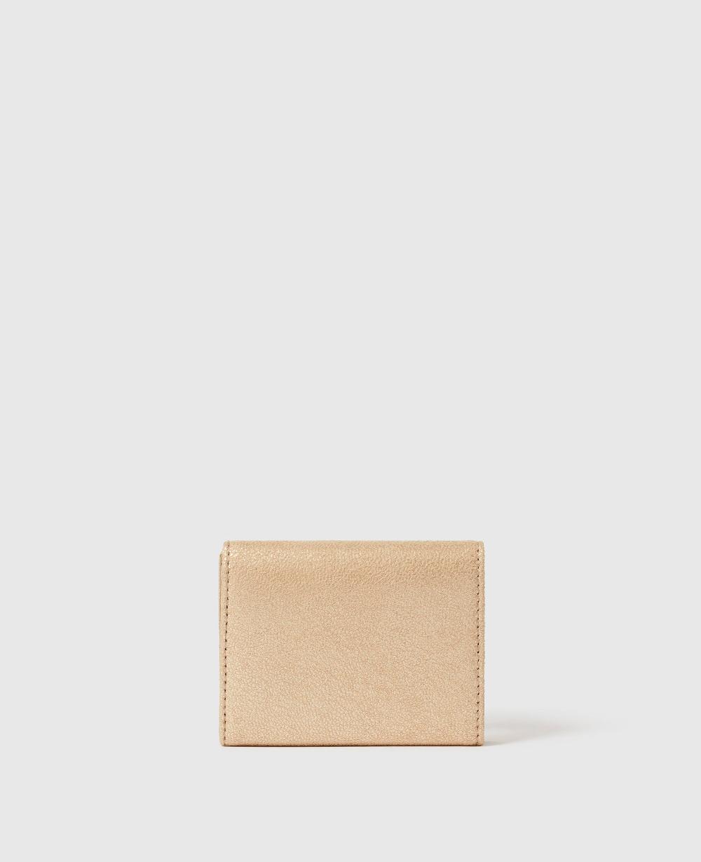 Stella Falabella Metallic Tri-Fold Wallet