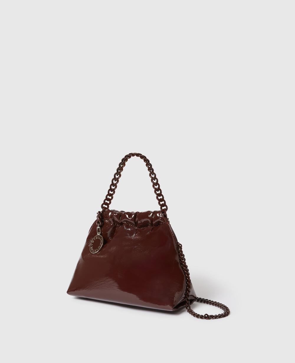 Stella Falabella Patent Drawstring Crossbody Bag