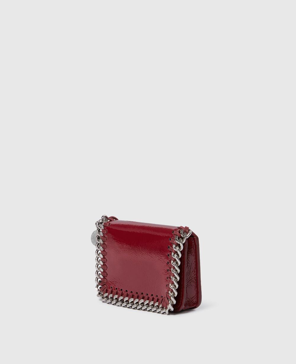 Stella Falabella Patent Zipper Cardholder