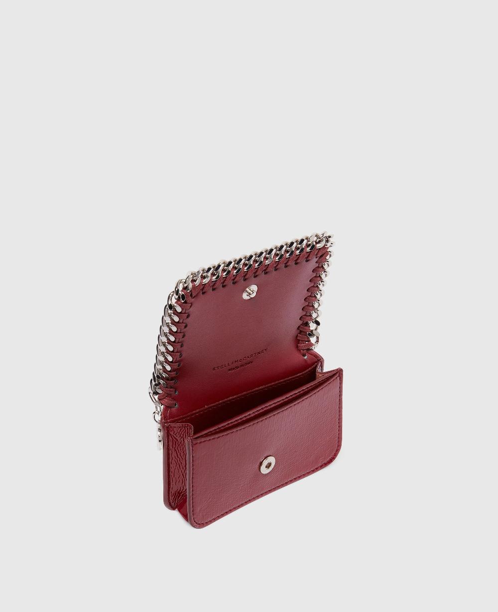 Stella Falabella Patent Zipper Cardholder