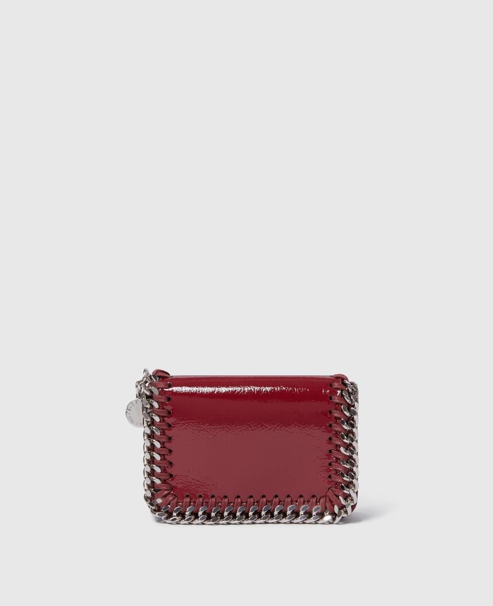 stella Falabella Patent Zipper Cardholder