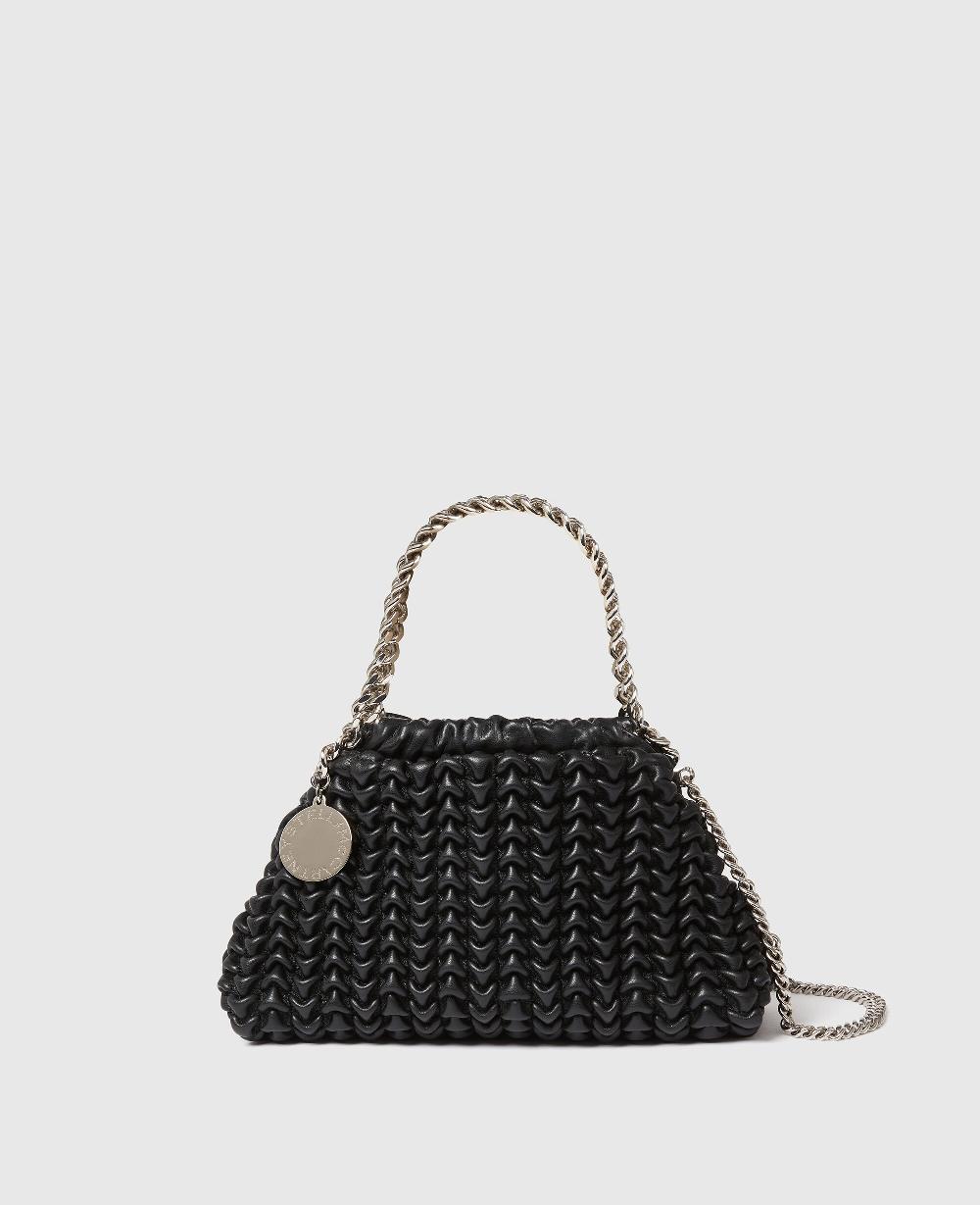 stella Falabella Popcorn Drawstring Crossbody Bag