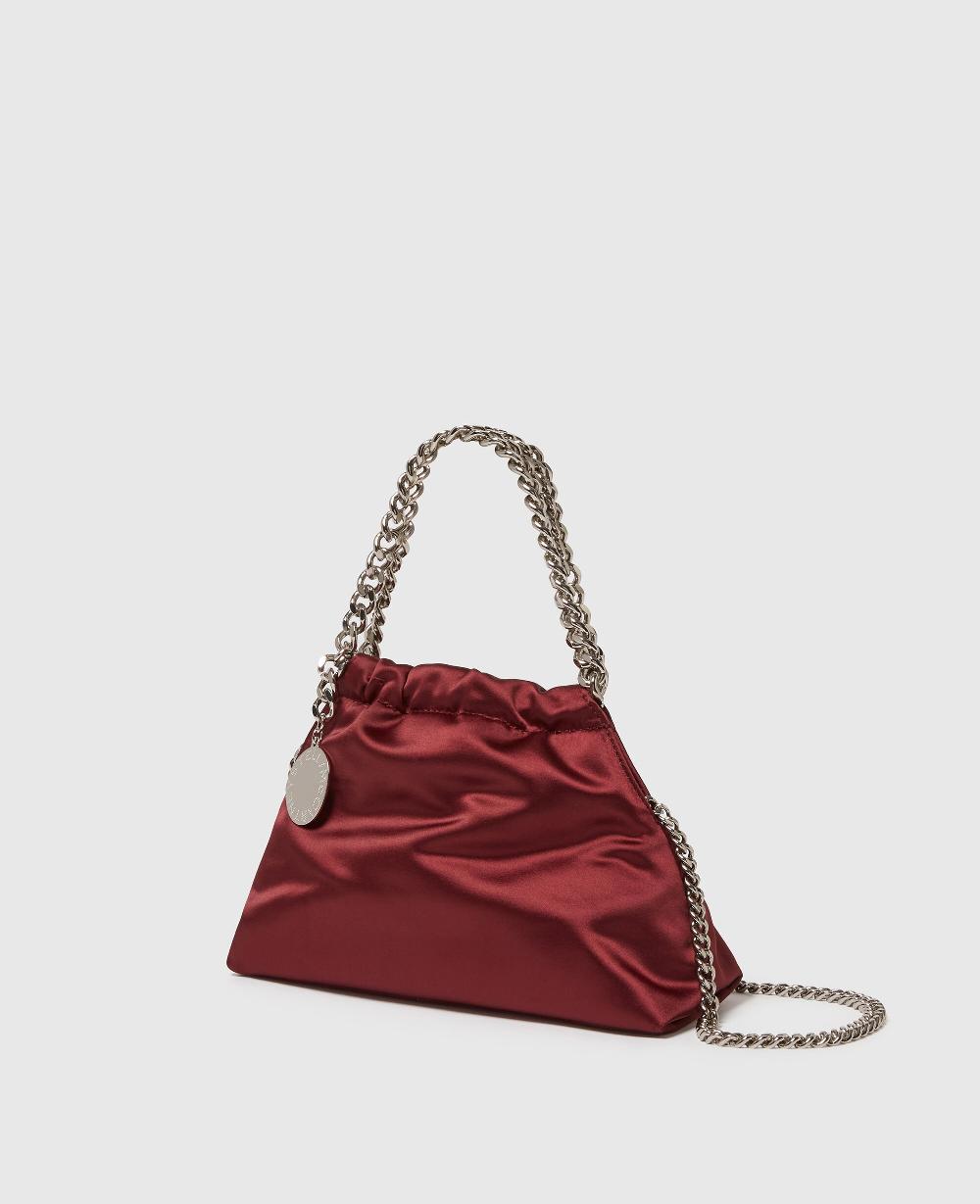 Stella Falabella Satin Drawstring Crossbody Bag