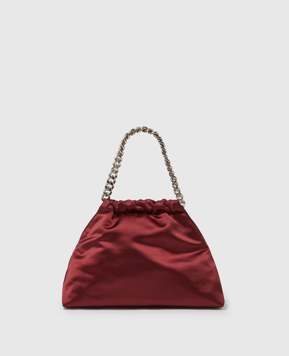 Stella Falabella Satin Drawstring Crossbody Bag