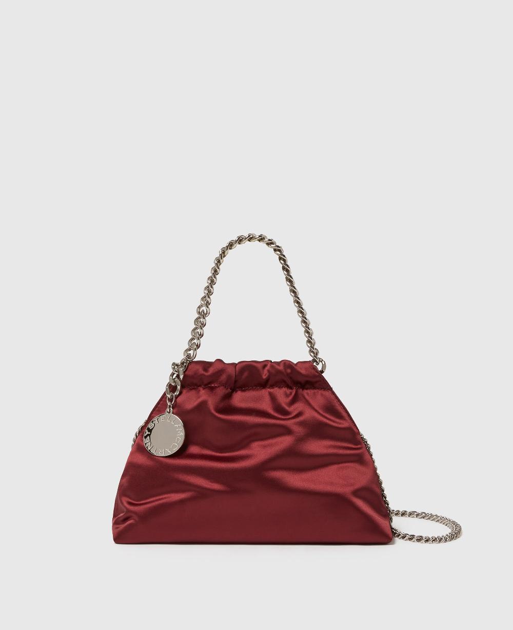 stella Falabella Satin Drawstring Crossbody Bag
