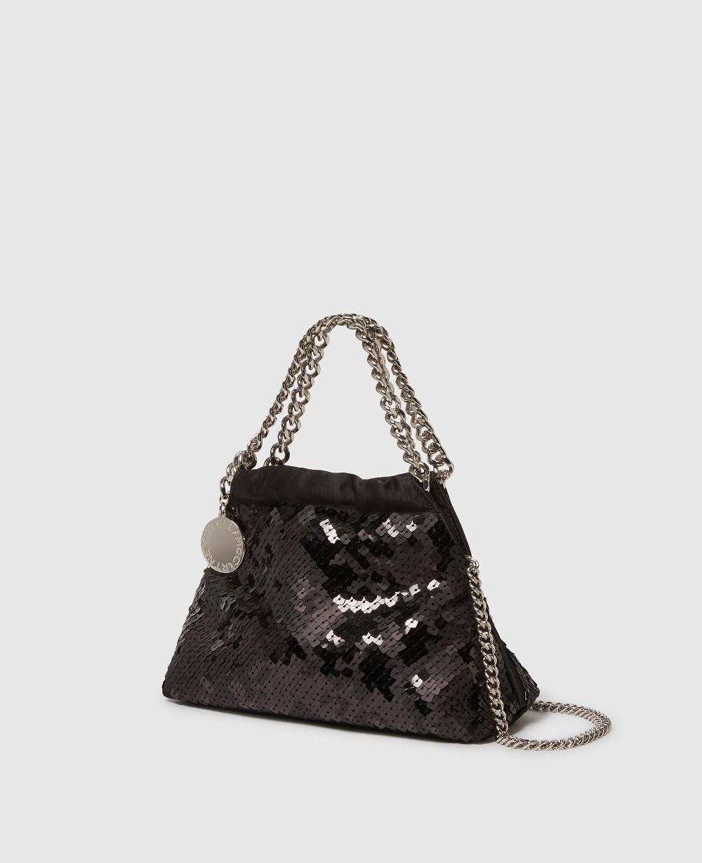 Stella Falabella Sequin Drawstring Crossbody Bag