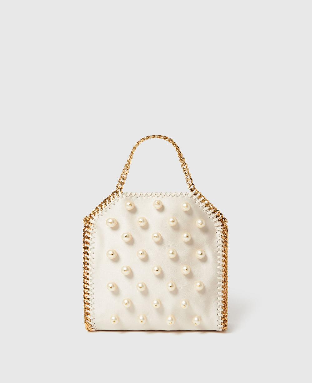 Stella Falabella Vegan Pearl Tiny Tote Bag