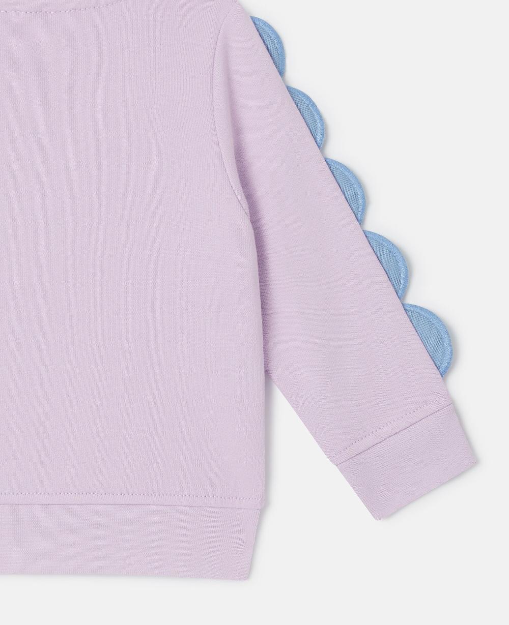 Stella Fish Graphic Scallop Sleeve Sweatshirt