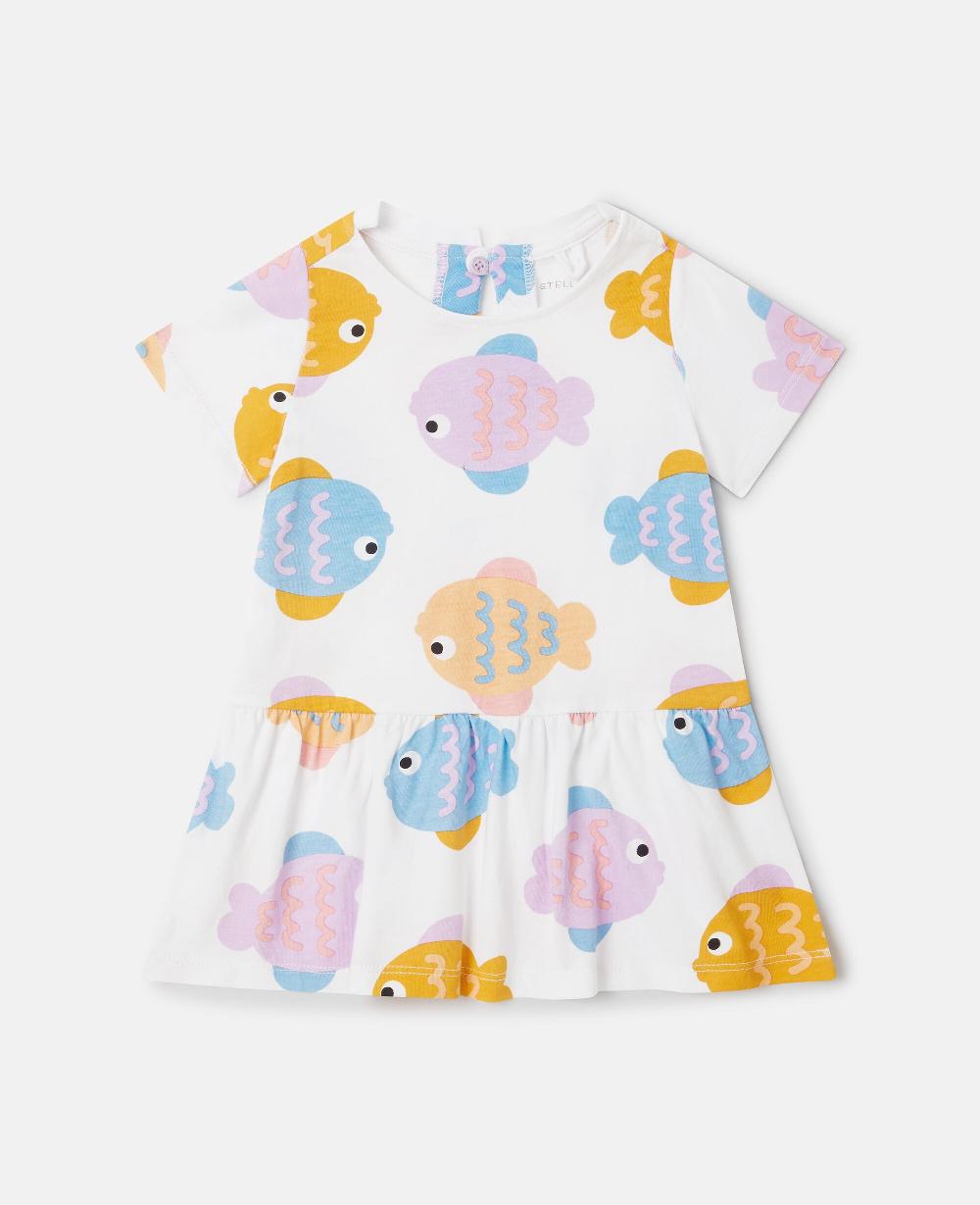 stella Fish Print Jersey Dress