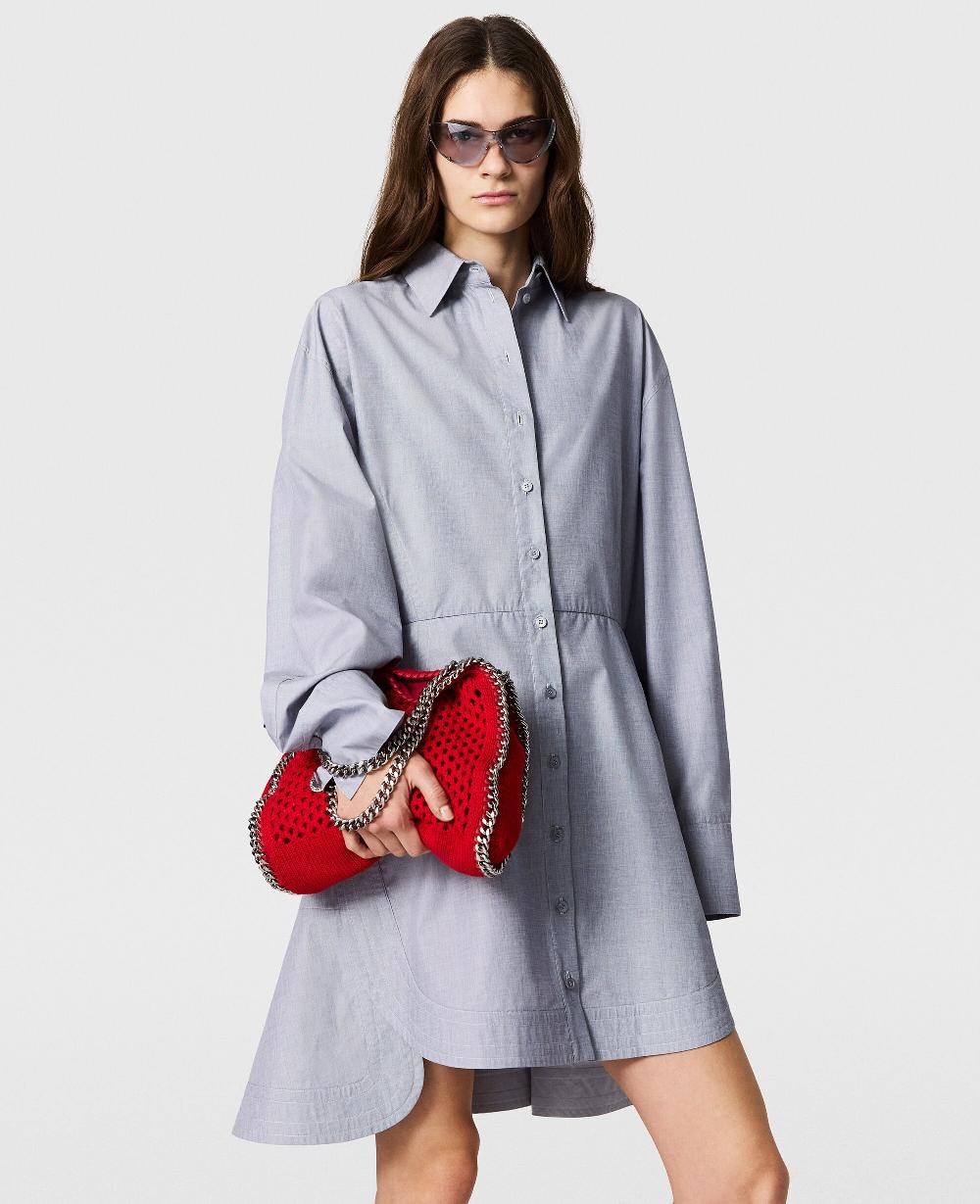 Stella Fitted Chambray Shirt Dress