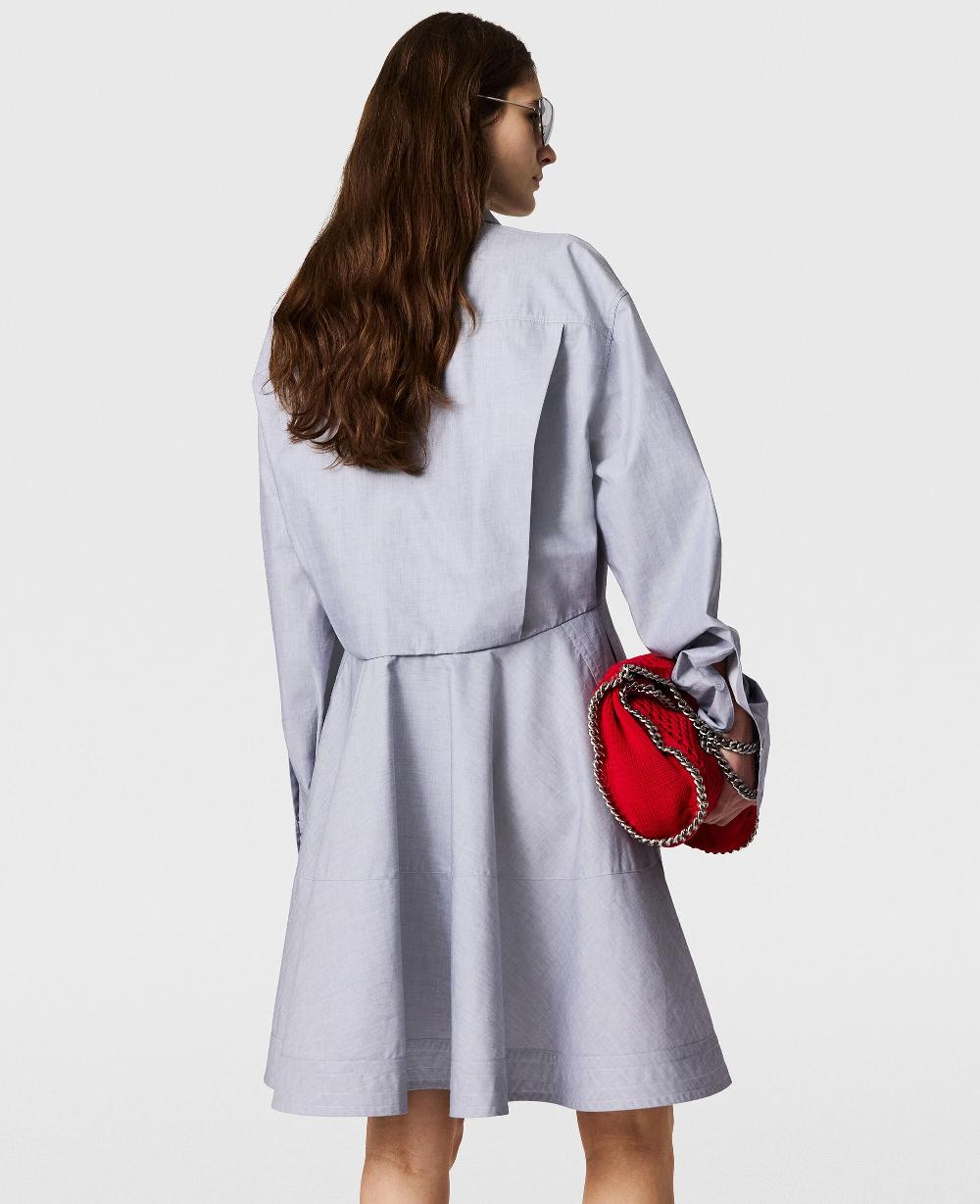 Stella Fitted Chambray Shirt Dress